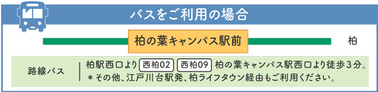 バスでご来院の場合